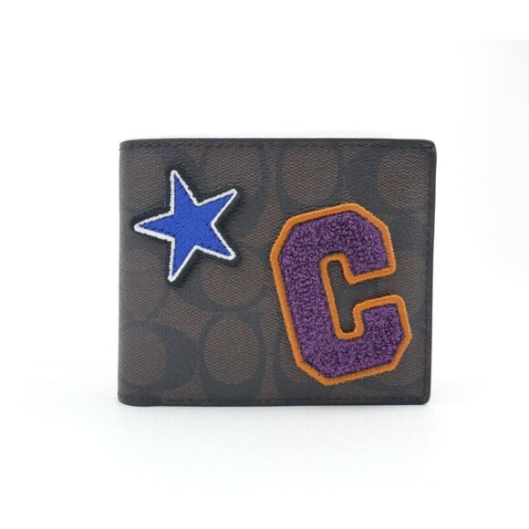 Coach 3 in 1 Mahogany Multi Souvenir Patches Wallet NWT C7069